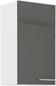 Horní skříňka do kuchyně LARA 40 G-72 1F Grafitová/bílá