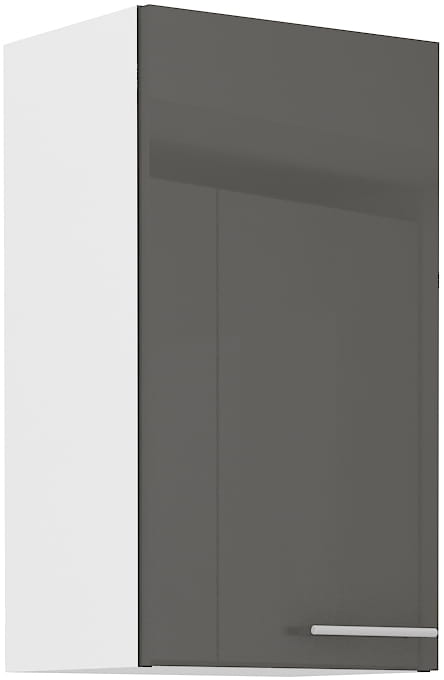 Horní skříňka do kuchyně LARA 40 G-72 1F Grafitová/bílá