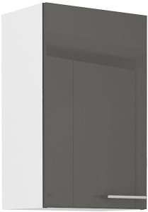 Horní skříňka do kuchyně LARA 45 G-72 2F Grafitová/bílá