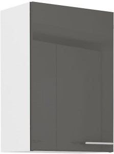 Horní skříňka do kuchyně LARA 50 G-72 1F Grafitová/bílá