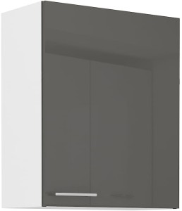 Horní skříňka do kuchyně LARA 60 G-72 1F Grafitová/bílá