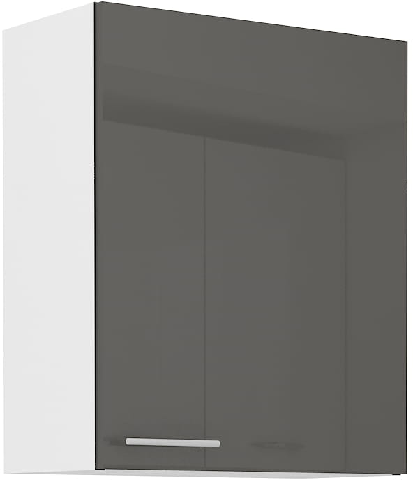 Horní skříňka do kuchyně LARA 60 G-72 1F Grafitová/bílá