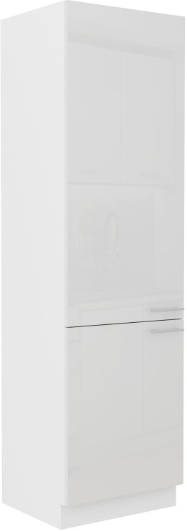 Komínová skříňka do kuchyně LARA 60 DK-210 2F bílá/bílá