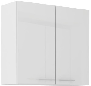 Horní skříňka do kuchyně LARA 80 G-72 2F bílá/bílá
