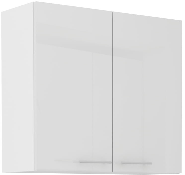 Horní skříňka do kuchyně LARA 80 G-72 2F bílá/bílá