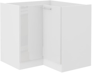 Rohová stojící kuchyňská linka LARA 89x89 DN 1F bílá/bílá
