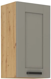 LUNA 40 G-72 1F Hlína šedý/Dub Artisan kuchyňská horní skříňka