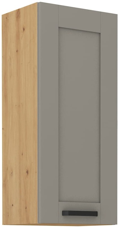 LUNA 40 G-90 1F Hlína šedý/Dub Artisan kuchyňská horní skříňka