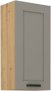 LUNA 45 G-90 1F Hlína šedý/Dub Artisan kuchyňská horní skříňka