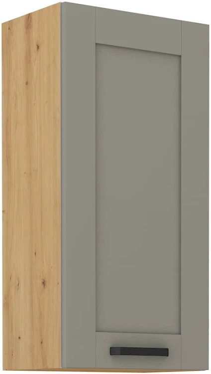 LUNA 45 G-90 1F Hlína šedý/Dub Artisan kuchyňská horní skříňka