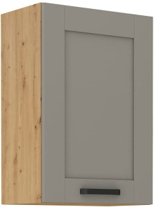 LUNA 50 G-72 1F Hlína šedý/Dub Artisan kuchyňská horní skříňka