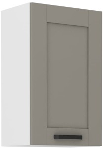 Horní skříňka do kuchyně LUNA 45 G-72 1F Hlína šedý/Bílý