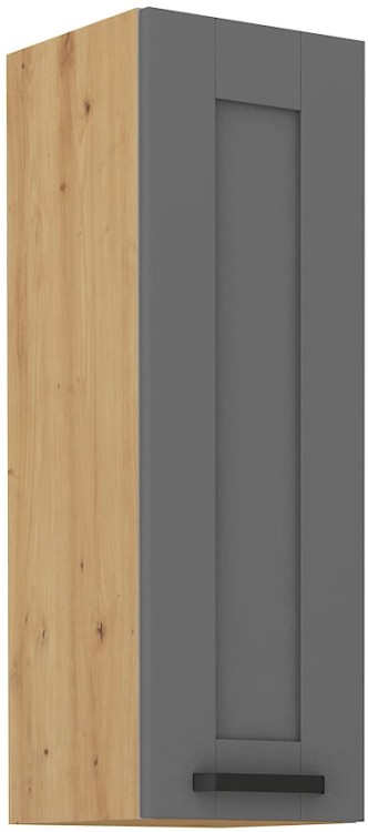 LUNA 30 G-90 1F šedý/Dub Artisan kuchyňská horní skříňka