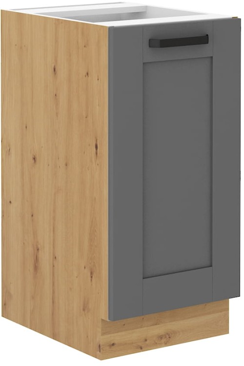 LUNA 40 D 1F BB šedý/Dub Stojící kuchyňská linka Artisan