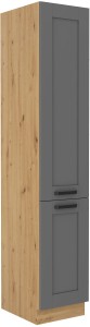 Komínová skříňka do kuchyně LUNA 40 DK-210 2F šedý/Dub Artisan