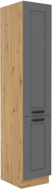 Komínová skříňka do kuchyně LUNA 40 DK-210 2F šedý/Dub Artisan