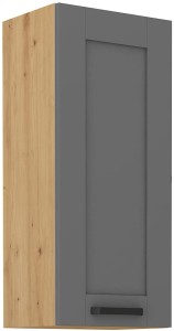 LUNA 40 G-90 1F šedý/Dub Artisan kuchyňská horní skříňka