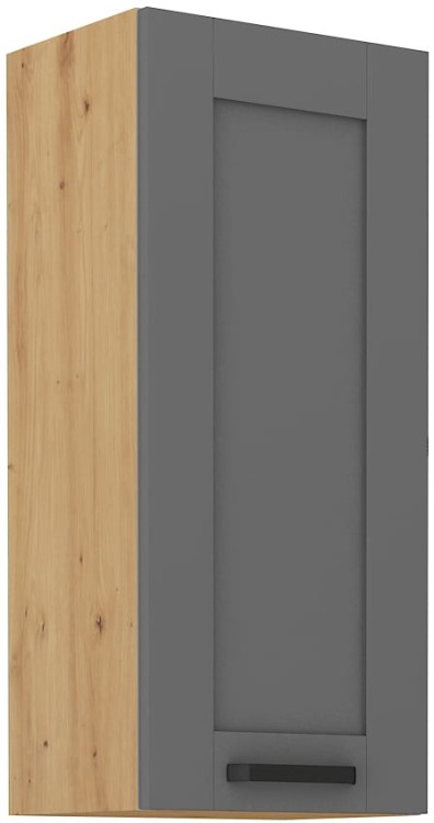 LUNA 40 G-90 1F šedý/Dub Artisan kuchyňská horní skříňka