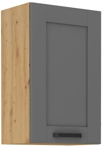 LUNA 45 G-72 1F šedý/Dub Artisan kuchyňská horní skříňka