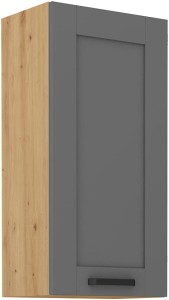 LUNA 45 G-90 1F kuchyňská horní skříňka šedý/Dub Artisan