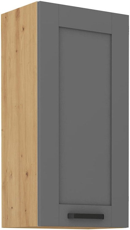 LUNA 45 G-90 1F kuchyňská horní skříňka šedý/Dub Artisan