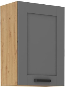 LUNA 50 G-72 1F šedý/Dub Artisan kuchyňská horní skříňka