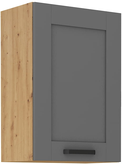 LUNA 50 G-72 1F šedý/Dub Artisan kuchyňská horní skříňka