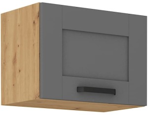 LUNA 50 GU-36 1F šedý/Dub Artisan kuchyňská horní skříňka
