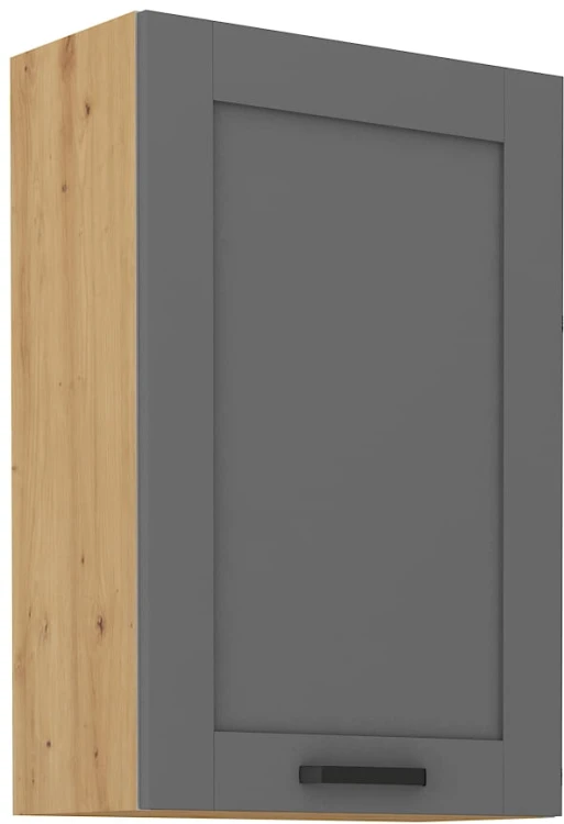 LUNA 60 G-90 1F kuchyňská horní skříňka šedý/Dub Artisan