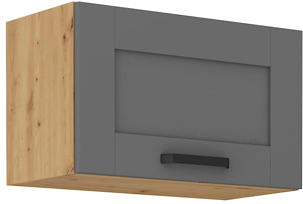 LUNA 60 GU-36 1F šedý/Dub Artisan kuchyňská horní skříňka