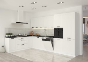 LUNA 80 D 2F BB Šedobílá stojící kuchyňská linka
