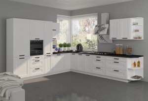 Volně stojící kuchyňská linka LUNA 80 D 3S se 3 zásuvkami šedá/bílá