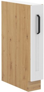 LUNA 15 D CARGO Bílá/dubová kuchyňská skříňka Artisan