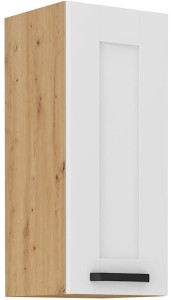 LUNA 30 G-72 1F Bílá/dubová kuchyňská horní skříňka Artisan