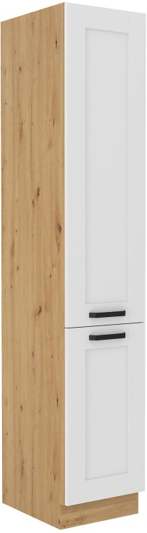 Komínová skříňka do kuchyně LUNA 40 DK-210 2F bílá/dub Artisan