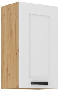 LUNA 40 G-72 1F Bílá/dubová kuchyňská horní skříňka Artisan