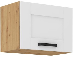 LUNA 50 GU-36 1F Bílá/dubová kuchyňská horní skříňka Artisan