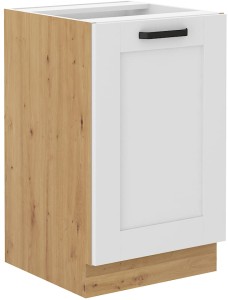 Kuchyňská skříňka pod linku LUNA 50 ZL 1F Bílý/Dub Artisan