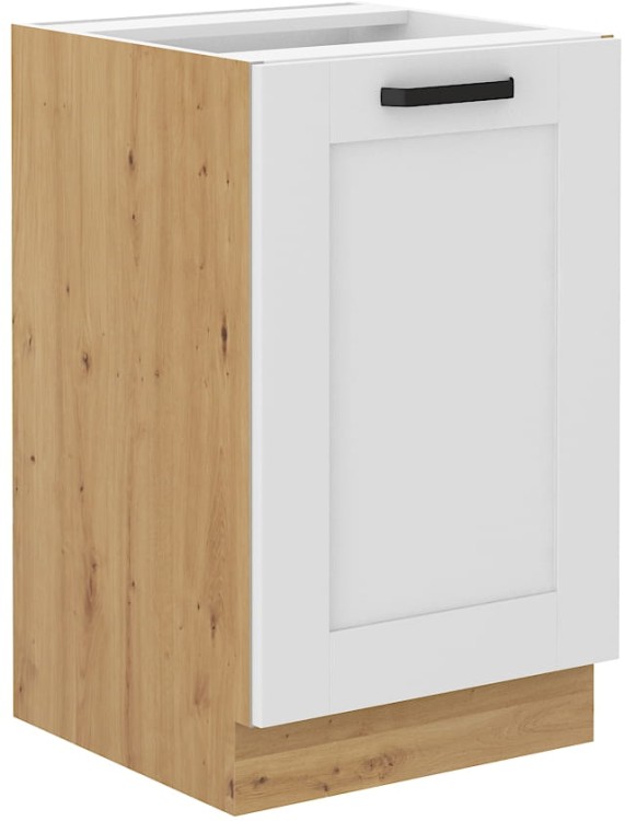 Kuchyňská skříňka pod linku LUNA 50 ZL 1F Bílý/Dub Artisan