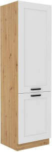 Komínová skříňka do kuchyně LUNA 60 DK-210 2F bílá/dub Artisan