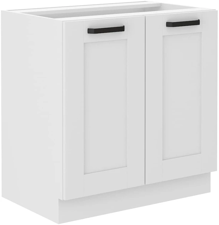 LUNA 80 D 2F BB Bílá/bílá stojící kuchyňská linka