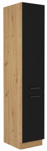 Komínová skříňka do kuchyně MODENA 40 DK-210 2F Artisan Dub/černá