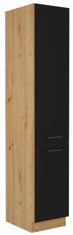 Komínová skříňka do kuchyně MODENA 40 DK-210 2F Artisan Dub/černá