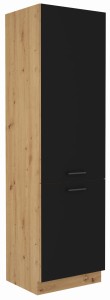 Komínová skříňka do kuchyně MODENA 60 DK-210 2F Artisan Dub/černá