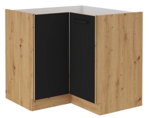 Rohová kuchyňská skříňka MODENA 89x89 DN 1F Artisan Dub/černá