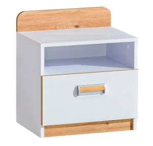 Noční stolek Lorento 12 Bílý/Dub Nash