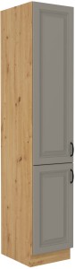 Komínová skříňka do kuchyně STILO 40 DK-210 2 F Hlína šedý/Dub Artisan