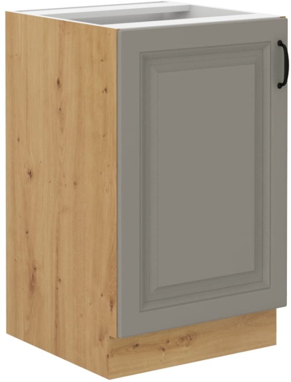 Kuchyňská skříňka pod linku STILO 50 ZL 1F Hlína šedý/Dub Artisan
