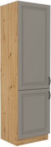 Komínová skříňka do kuchyně STILO 60 DK-210 2 F Hlína šedý/Dub Artisan