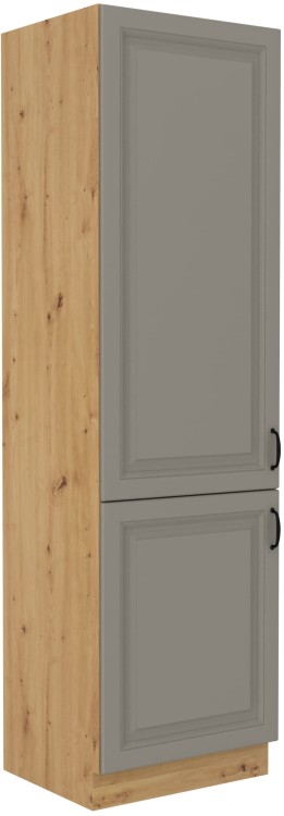 Komínová skříňka do kuchyně STILO 60 DK-210 2 F Hlína šedý/Dub Artisan